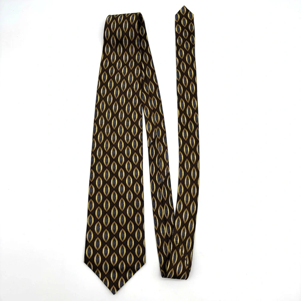 Lot of 3 1980s Louis Roth 100% Silk Multicolor Abstract Neckties 60